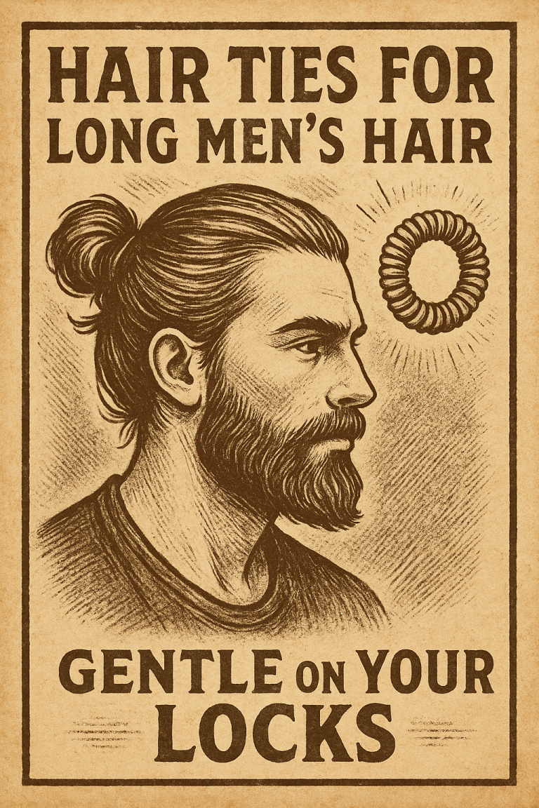„Sanfter Halt – warum die richtigen Haargummis für Männer entscheidend sind“